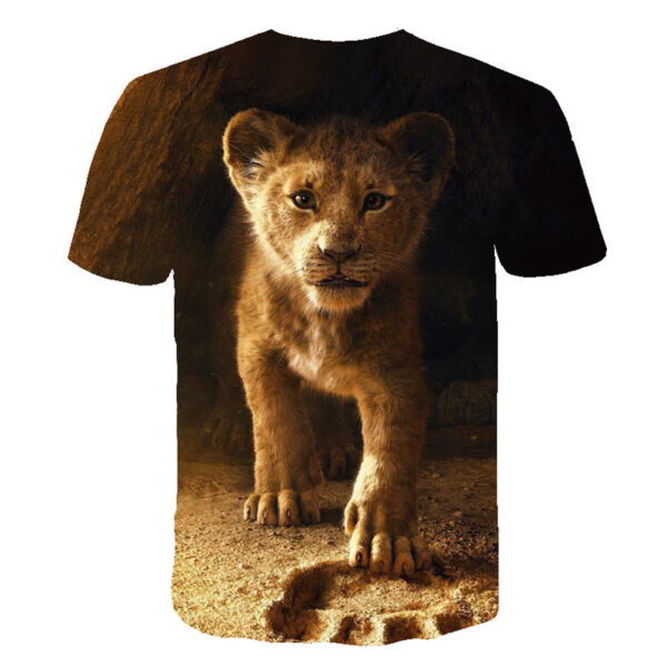 2019 NOU Regatul de film Regele Leu Regele Simba 3D Haine pentru copii Băiat / fată copii Tricou casual Haine cu mânecă scurtă - imagine 2