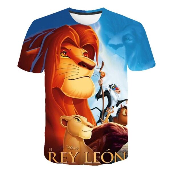 2019 NOU Regatul de film Regele Leu Regele Simba 3D Haine pentru copii Băiat / fată copii Tricou casual Haine cu mânecă scurtă - imagine 5