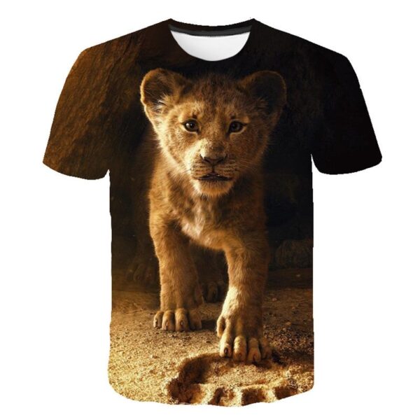 2019 NOU Regatul de film Regele Leu Regele Simba 3D Haine pentru copii Băiat / fată copii Tricou casual Haine cu mânecă scurtă