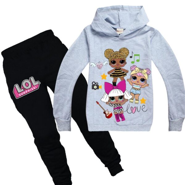 2020 Noua Surpriză Desene animate Păpușă LOL Hoodie pentru copii Costum cu mâneci lungi de desene animate Bumbac Fete - imagine 5