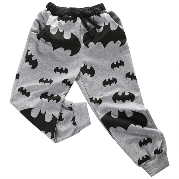 Baby Boys Kids Pants Casual Cartoon Batman Printed Pants Children Sweatpants Children Trousers - imagine 3