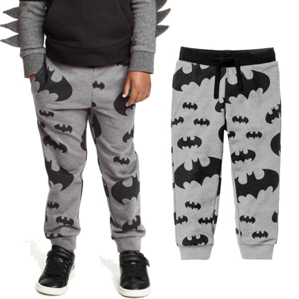 Baby Boys Kids Pants Casual Cartoon Batman Printed Pants Children Sweatpants Children Trousers