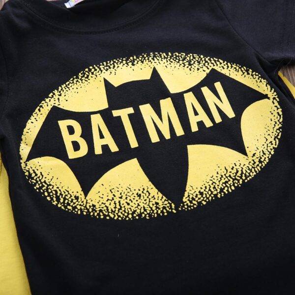 Tricou cu mânecă scurtă pentru copii pentru băieți cu pelerină pentru copii Superman Batman tricou de vară de desene animate Tee-topuri costume Cosplay - imagine 6