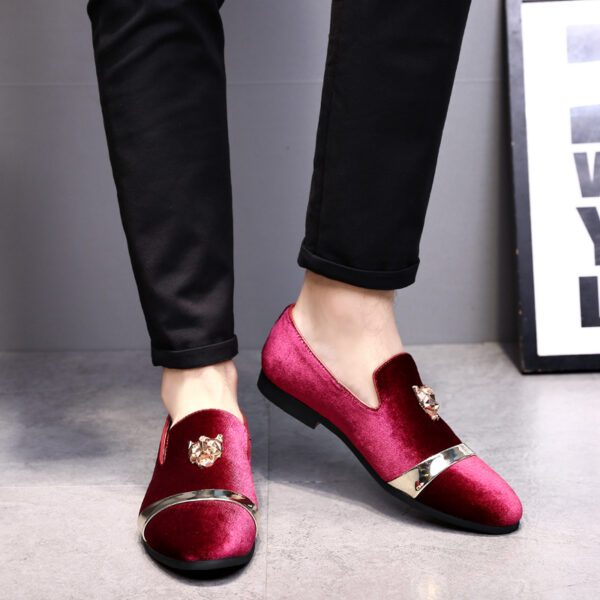 Pantofi de mireasa barbati stil european gentleman pantofi business clasici pantofi din piele mat pentru barbati Tiger pantofi casual din aur