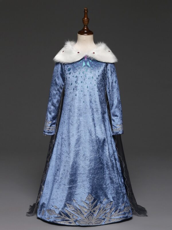 Elsa frozen rochie noua zapada costume de carnaval pentru copii cosplay rochii printesa - imagine 3
