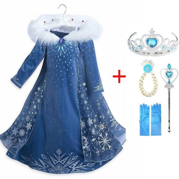 Elsa frozen rochie noua zapada costume de carnaval pentru copii cosplay rochii printesa