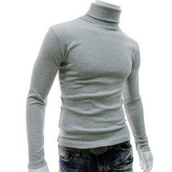 Bărbați Pullover Turtleneck Toamnă Iarnă Pulover Bărbați Slim Fit cu mâneci lungi ușoare Bărbați Casual Lână tricotată Pullover Homme - imagine 3