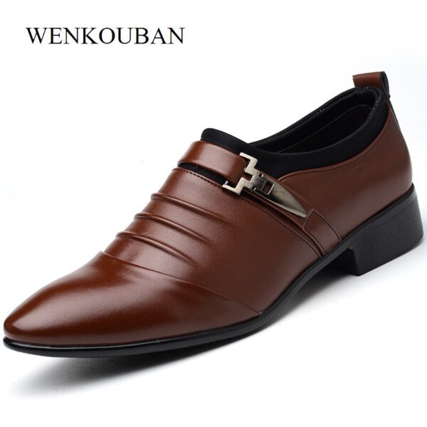 Bărbați Pantofi Piele Genuină Pantofi Casual Vară Bărbați Mocasini Piele Bărbați Rochie Formală Cu Vârful Oxford Pantofi Mocassin Homme 2020 - imagine 3