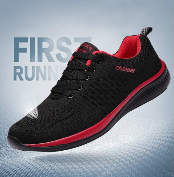 Bărbați Vulcanize Pantofi Adidași Transpirați Bărbați Pantofi Casual Antiderapant 2019 Masculin Aer Mesh Lace Up Pantofi Bărbați Tenis Masculino En-gros - imagine 2