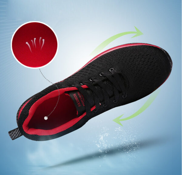 Bărbați Vulcanize Pantofi Adidași Transpirați Bărbați Pantofi Casual Antiderapant 2019 Masculin Aer Mesh Lace Up Pantofi Bărbați Tenis Masculino En-gros - imagine 3