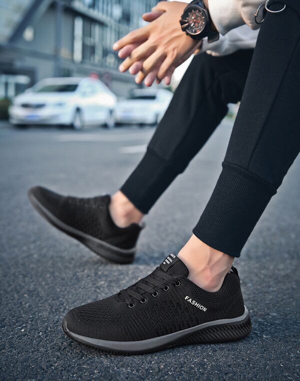 Bărbați Vulcanize Pantofi Adidași Transpirați Bărbați Pantofi Casual Antiderapant 2019 Masculin Aer Mesh Lace Up Pantofi Bărbați Tenis Masculino En-gros - imagine 5
