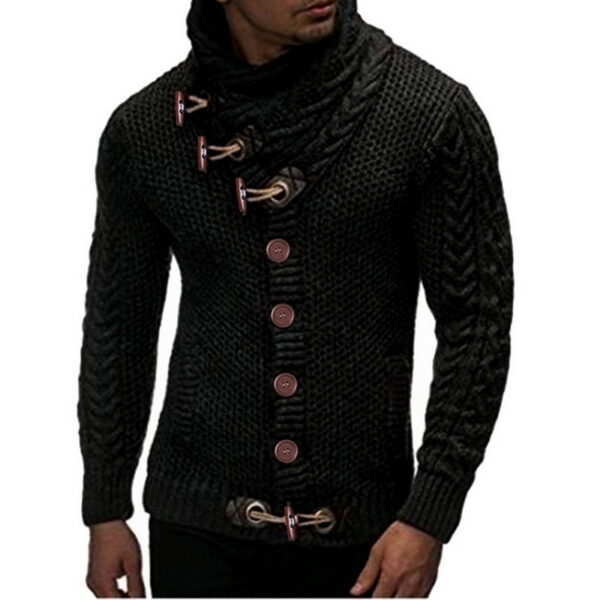 Pulover Cardigan Bărbați Bărbați Toamnă Tricou homme Pulover Solid Pulover Casual Tricot Pulover Pulover Bărbați Palton Plus Dimensiune 3XL - imagine 4