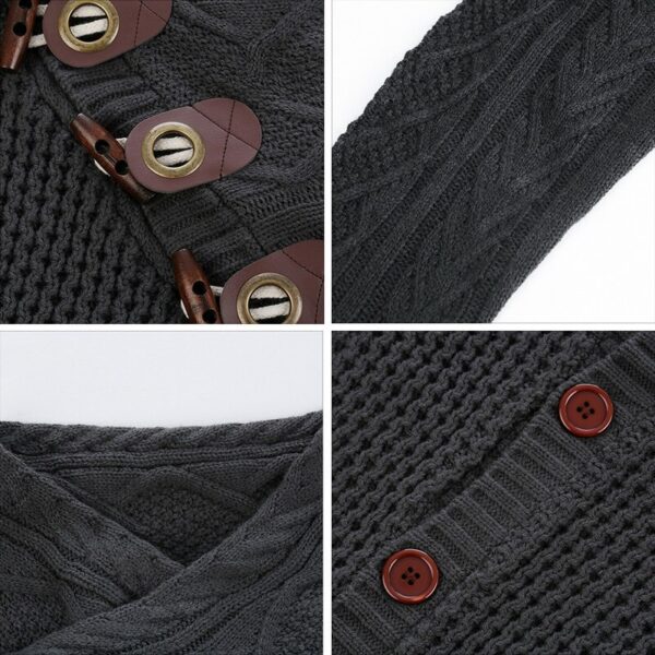 Pulover Cardigan Bărbați Bărbați Toamnă Tricou homme Pulover Solid Pulover Casual Tricot Pulover Pulover Bărbați Palton Plus Dimensiune 3XL - imagine 5