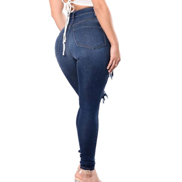 Puimentiua Fashion Casual Pantaloni denim din piele scurtă Femei cu pantaloni denim cu talie înaltă Femei Nou - imagine 5