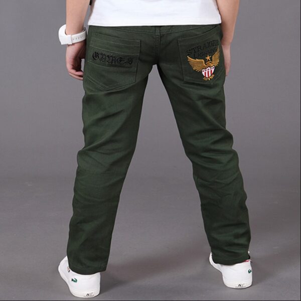 Pantaloni pentru copii băieți blugi 2019 casual Pantaloni de talie elastică din bumbac mijloc cu talie elastică pentru blugi băieți copii Îmbrăcăminte pantaloni - imagine 2