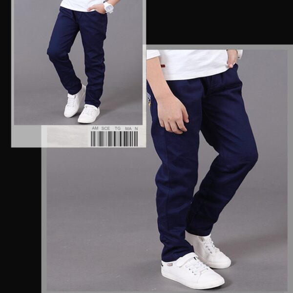 Pantaloni pentru copii băieți blugi 2019 casual Pantaloni de talie elastică din bumbac mijloc cu talie elastică pentru blugi băieți copii Îmbrăcăminte pantaloni - imagine 4