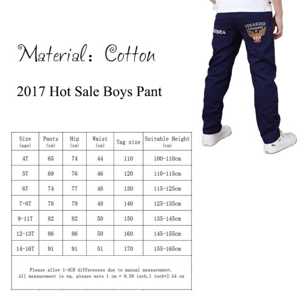 Pantaloni pentru copii băieți blugi 2019 casual Pantaloni de talie elastică din bumbac mijloc cu talie elastică pentru blugi băieți copii Îmbrăcăminte pantaloni - imagine 6