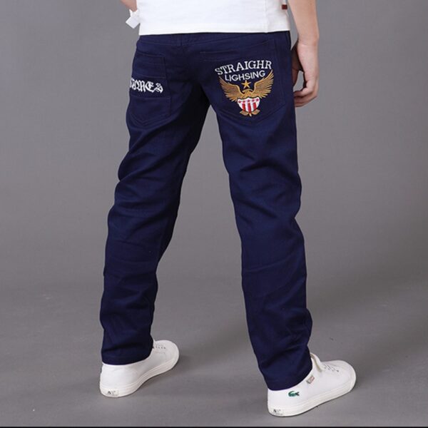 Pantaloni pentru copii băieți blugi 2019 casual Pantaloni de talie elastică din bumbac mijloc cu talie elastică pentru blugi băieți copii Îmbrăcăminte pantaloni