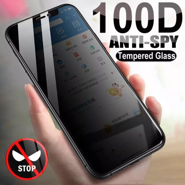 Sticlă de protecție anti-spionaj pentru ecranul IPhone 13 12 11 Pro Max 12Mini, protector de ecran pentru IPhone 6 14 7 8 Plus X XR XS Max, sticlă de confidențialitate