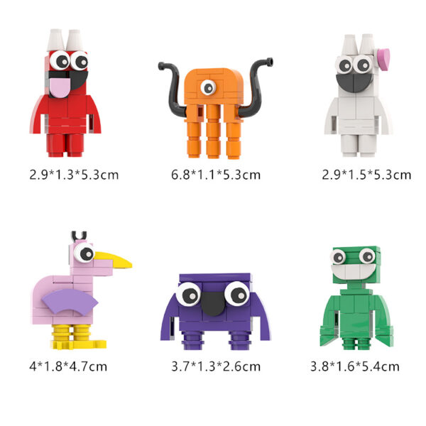 Grădina Nouă a Blocurilor de Construcție BanBan Lego BanBan - Joc de Grădină Clasă Anime - Joc de Blocuri de Construcție pentru Perimetru - Figurine Jucării pentru Copii - imagine 6