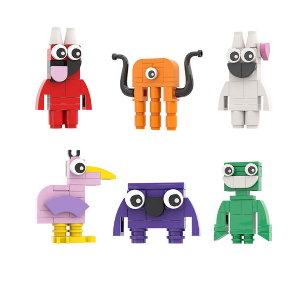 Grădina Nouă a Blocurilor de Construcție BanBan Lego BanBan - Joc de Grădină Clasă Anime - Joc de Blocuri de Construcție pentru Perimetru - Figurine Jucării pentru Copii